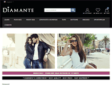 Tablet Screenshot of diamantejeans.com